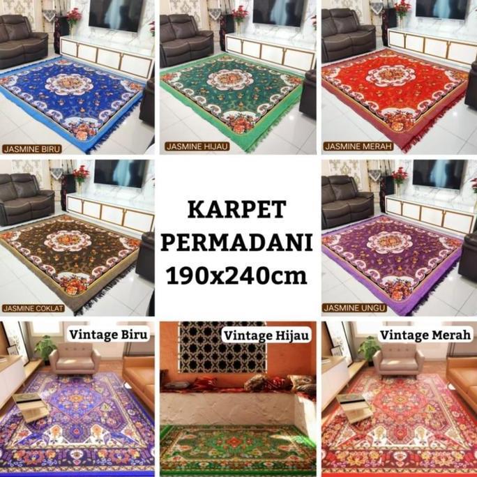 Karpet Turki Permadani Besar untuk Ruang Tamu Kamar Tidur 190x240