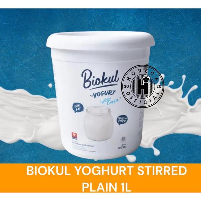 BIOKUL YOGHURT PLAIN 1 LITER / SET YOGURT PLAIN 1000ML