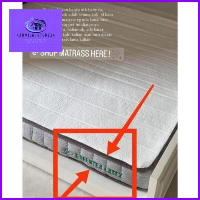 Quantum Topper Greentea Latex DNA 8 Cm 120x200 Cm Alas Kasur
