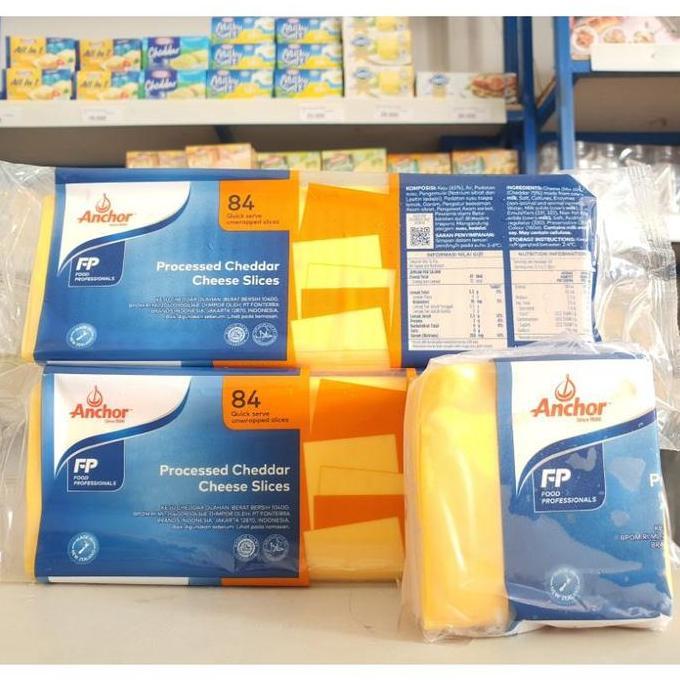 Anchor Quick Slice Cheese (28Slice) / Keju Slice Orange Leleh / Keju Lumer / Keju Orange Lembaran / 
