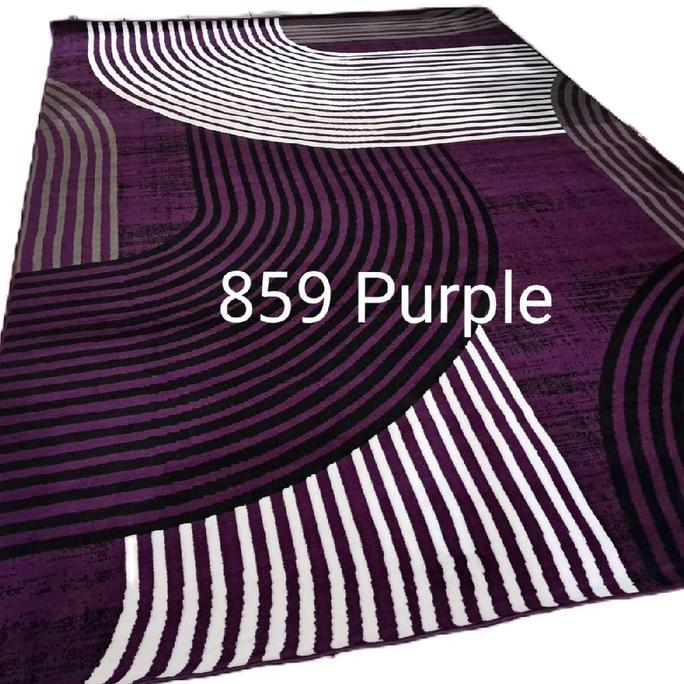 Baru Karpet Permadani Besar Jumbo Ungu Purple Violet Momento Moderno 210X310 Cm