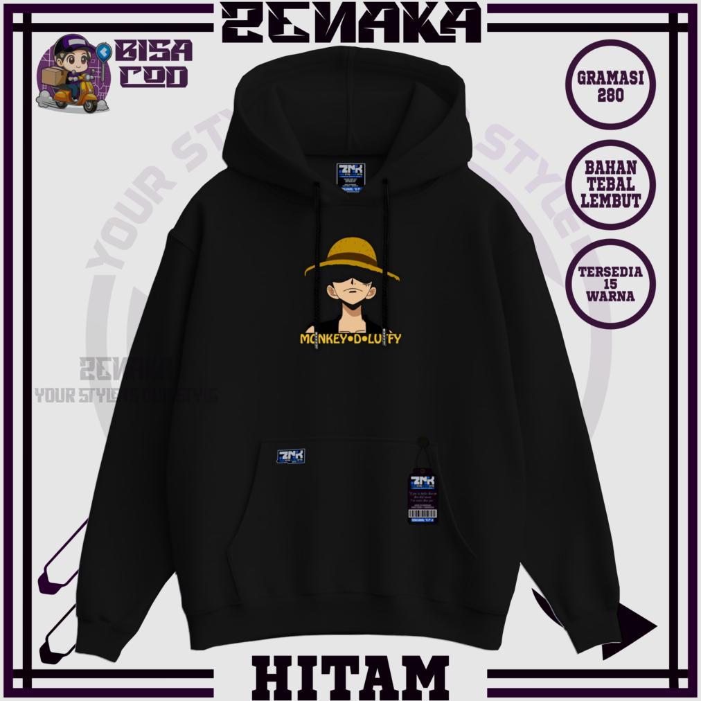 NEW Sweater pria anime one piece marun Sweater pria distro original 100% halus tebal Jaket pria terb