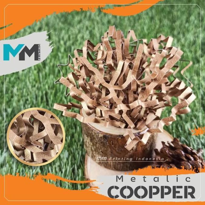 [Premium]Kertas cacah/kertas serut/Shredded paper/Gift box filler-Gold