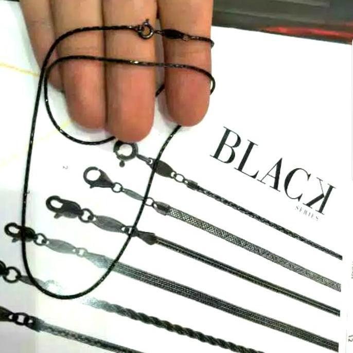 Kalung Emas asli model elegan Black Gold