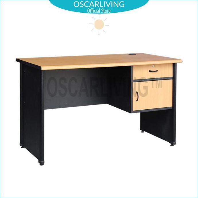 Lunar Lmk 1260 L Meja Kantor [1/2 Biro + 1 Laci + 1 Pintu]