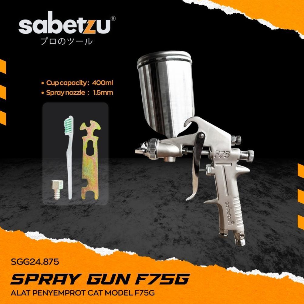 Spray Gun F75G Tabung Atas 400ml Alat Semprot Cat Mobil Tabung Atas F75g Alat Penyemprot Cat Minyak 