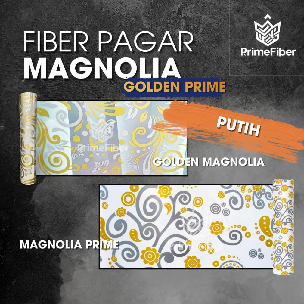 Bisa Cod Fiber Pagar Motif Magnolia Golden Prime -  Ketebalan 0.6Mm | 4 Warna Lengkap | Fiber Plasti