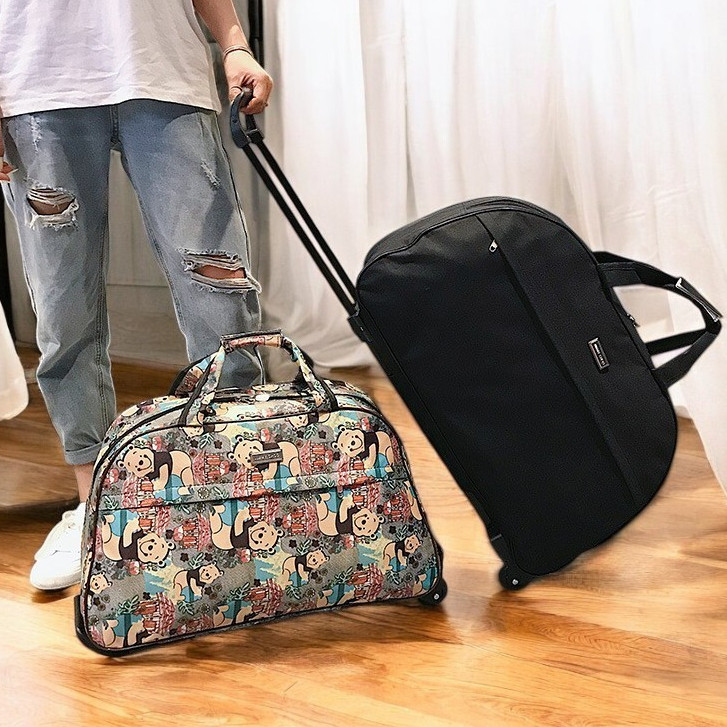 Tas Traveling Wanita Model Roda Koper 20 Inch Import