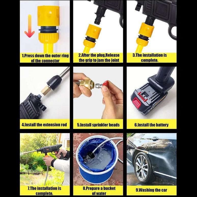 Super Alat Jet Cleaner Mesin Cuci Motor Portable Jet Alat Cuci Motor Cuci Mobil Baterai