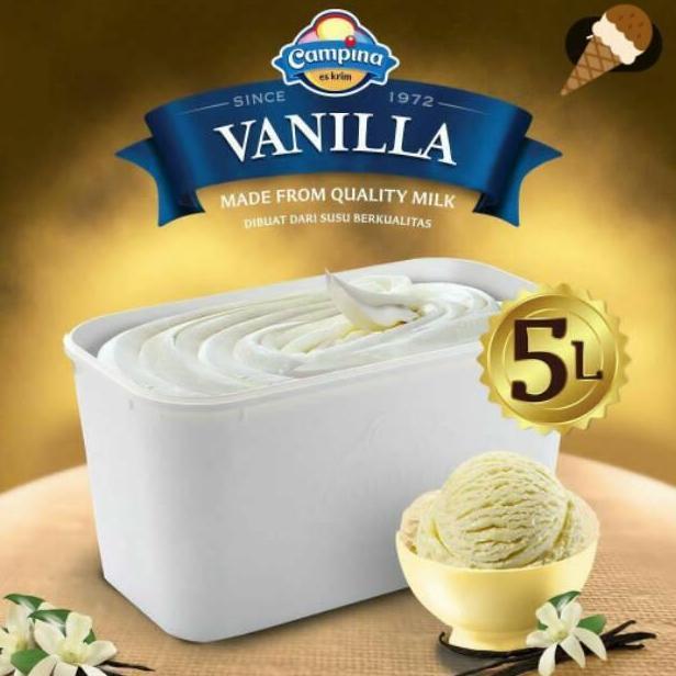 ICE CREAM CAMPINA 5LITER / ES KRIM CAMPINA HANYA BANDUNG