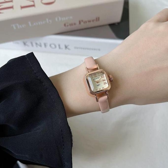 BL55 }} Jam Tangan Wanita Barsh Kotak Candy Jam Mini Kecil Wanita Korea - Warna Hitam - Watches