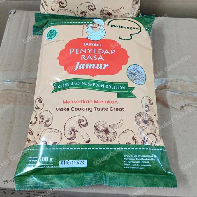 Foodtwin- Kaldu Jamur Motovegan Penyedap Alami 500Gr Halal Mantap