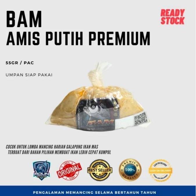 Bam Amis Putih Premium Adun Mancing Bam App - Umpan Ikan Mas By Adun Mancing Allshop