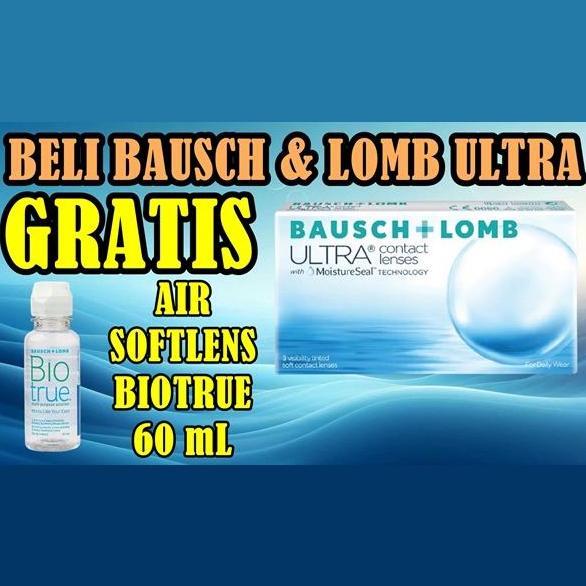 Eyex- [Promo Biotrue 60 Ml] Bausch And Lomb Ultra Softlen Bening Bulanan Silicone Hydrogel Monthly