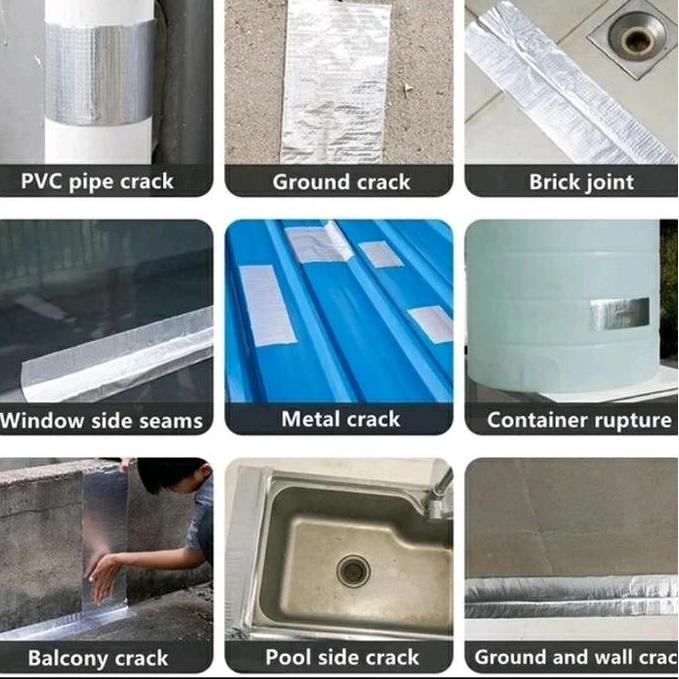 Lem Lakban Anti Bocor/Waterproof Tape/Alumunium Waterproof Tape