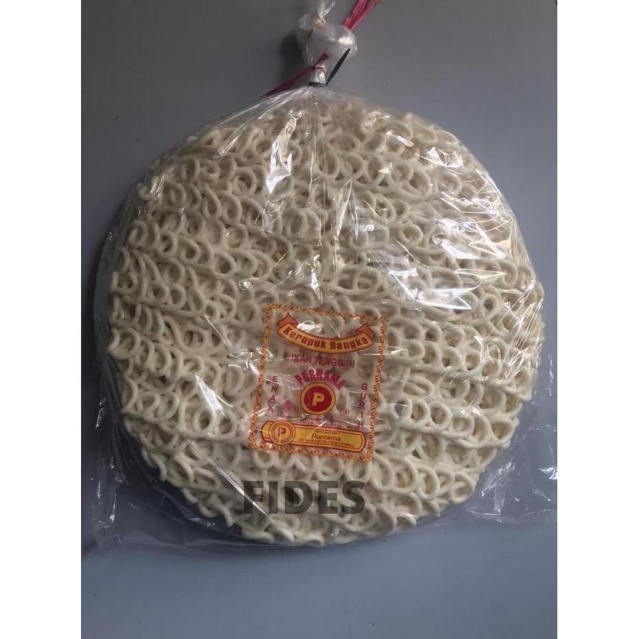 Kerupuk Keriting Bangka Ikan Tenggiri JUMBO Merk Purnama - Isi 2 Pcs BS