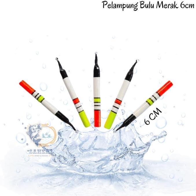 Pelampung Pancing Bulu Merak 6Cm / Kumbul Ikan Mas Bulu Merak Allshop
