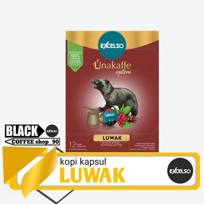 Unakaffe Luwak (kopi kapsul mesin ventura excelso)