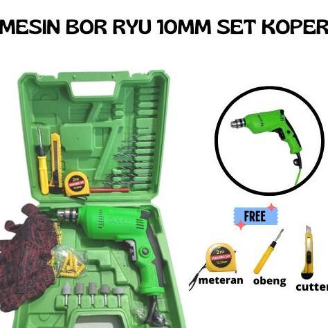 TEKIRO RYU BOR 10MM 13mm IMPACT SET KOPER LENGKAP 27PCS MATA BOR LISTRIK 10MM terlaris