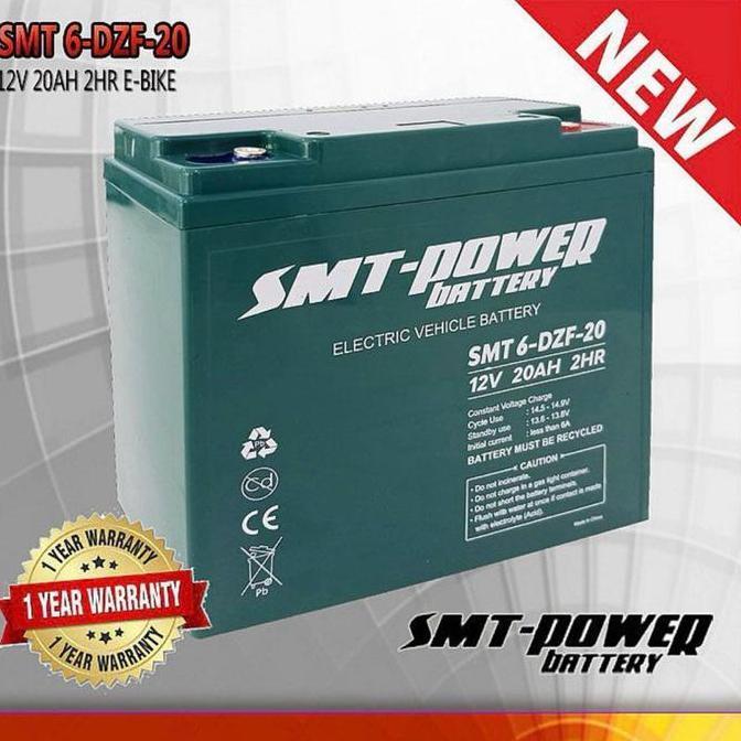 Aki Sepeda Listrik Baterai Motor Listrik Selis U-Winfly Pasific 12v 20Ah 2HR Merk Samoto Smt 6-dzf-2