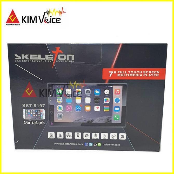 DOUBEL DIN Dekles Skeleton SKT-8189 7 Inch MP5 FULL GLASS Tape Mobil