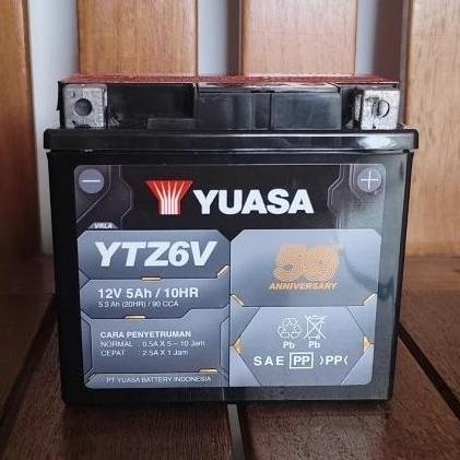 Promo Aki Original Suzuki Satria FU YTZ6V Yuasa Aki Kering Diskon