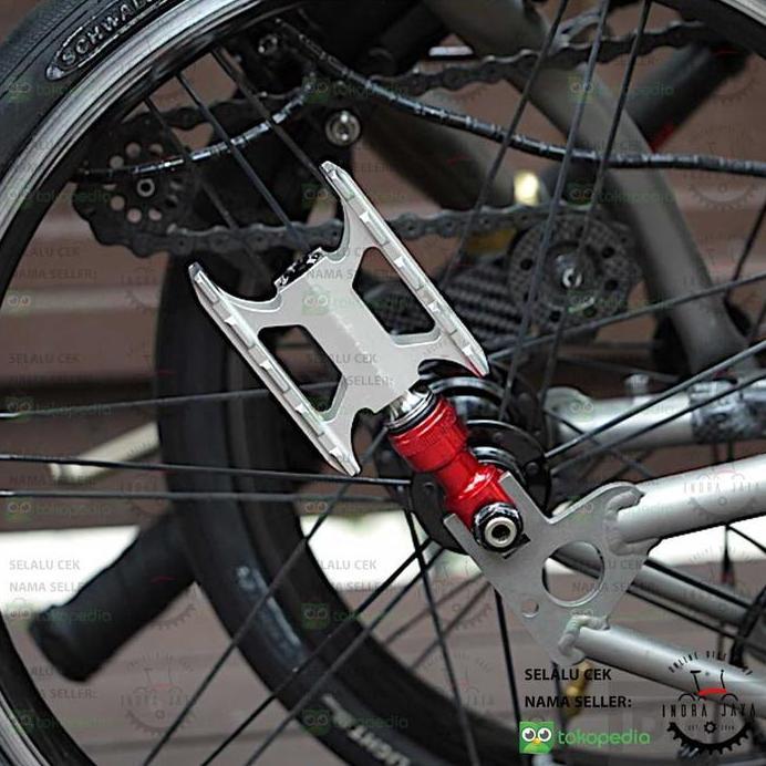 LITEPRO QR PEDAL HOLDER SEPEDA LIPAT - BROMMIE - HITAM