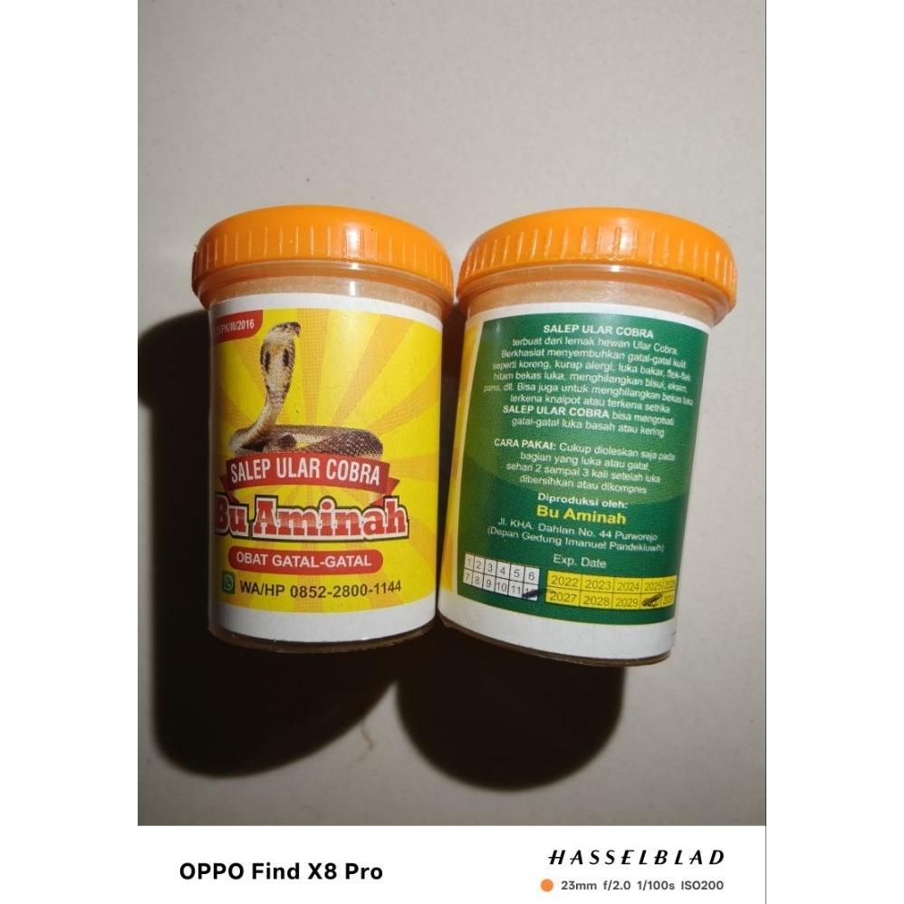 Salep Ular Cobra Ibu Aminah Untuk Gatal Dan Luka