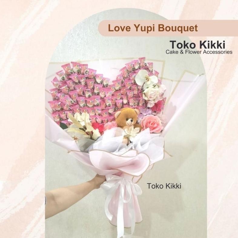 Love Yupi Bouquet Buket Ulang Tahun hadiah ulang tahun anak Buket Anniversary snack Buket
