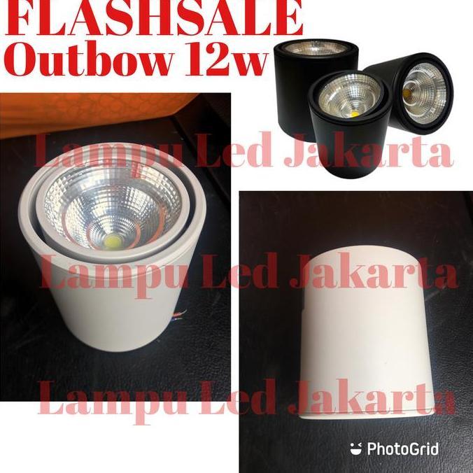 Lampu outbow 12watt cob. Downlight outbow 12w COB. Lampu tempel 12watt terlaris