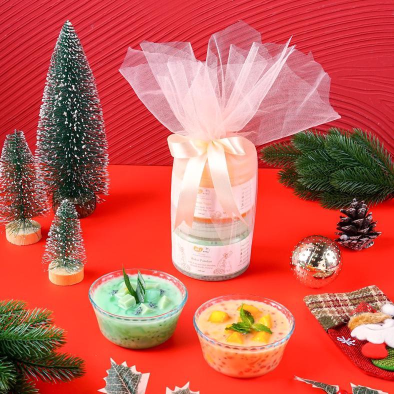 Dessert Mango sago dan Buko Pandan 300 ml for Christmas Hampers / Hamper Natal / Parsel Tahun Baru /