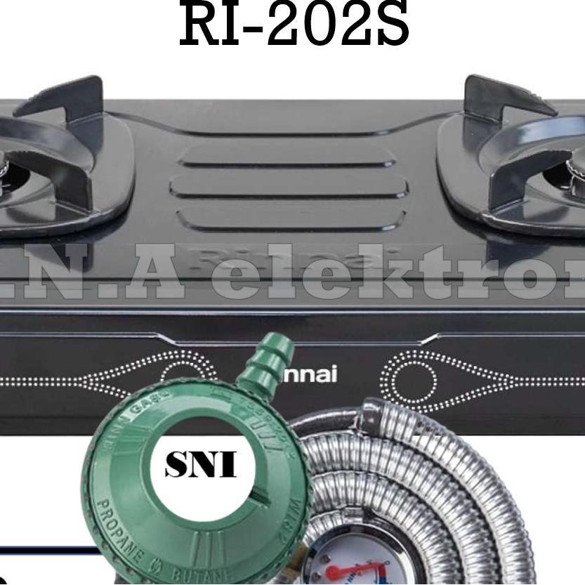 Kompor Gas Rinnai 2 Tungku Ri 202 S / Kompor 2 Tungku / Kompor Rinnai 2 Tungku / Kompor Rinai 2 Tung