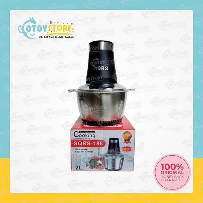 NEW Universal Chopper SQRS - 188 / Chopper Daging Blender Stainless SRS188