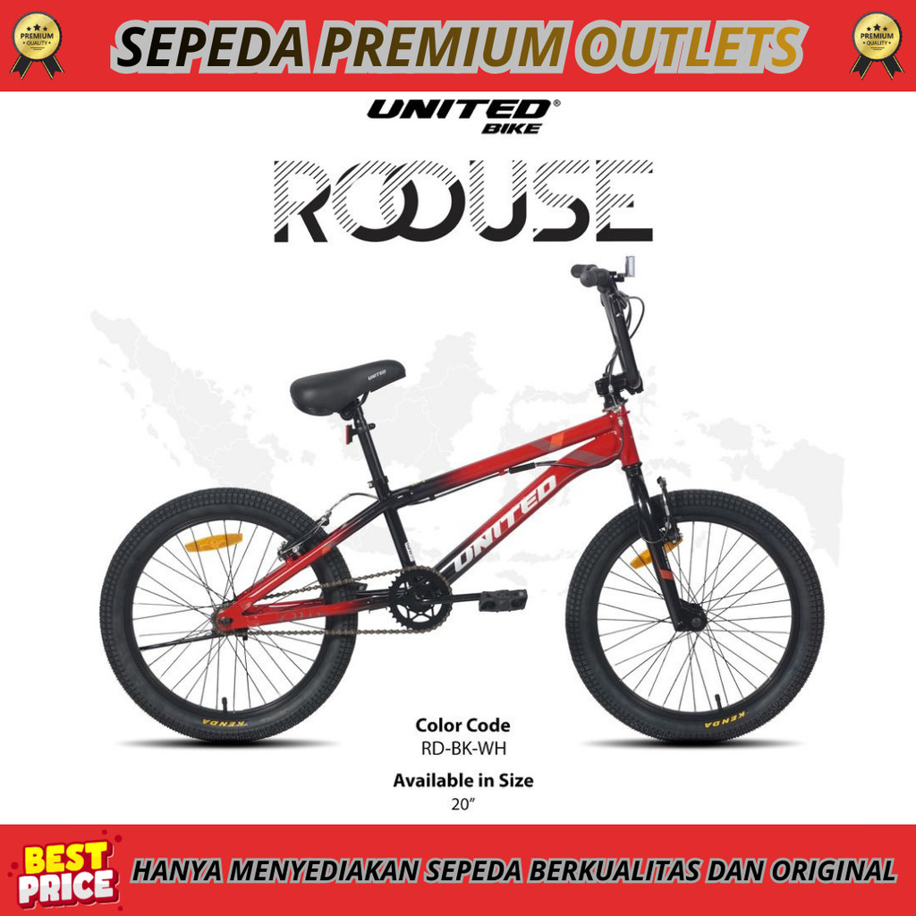 Sepeda Anak Laki Laki 20 BMX United Roouse Rotor Freestyle