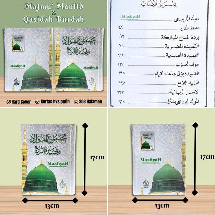 VERCHASE MAJMU MAULID  Majmu' Maulid Lengkap Majemu' Maulid & Qasidah Burdah HARD COVER -dalwa