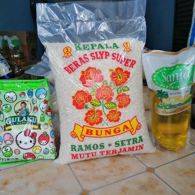 PAKET SEMBAKO MURAH BERAS 5 KG MINYAK GULA