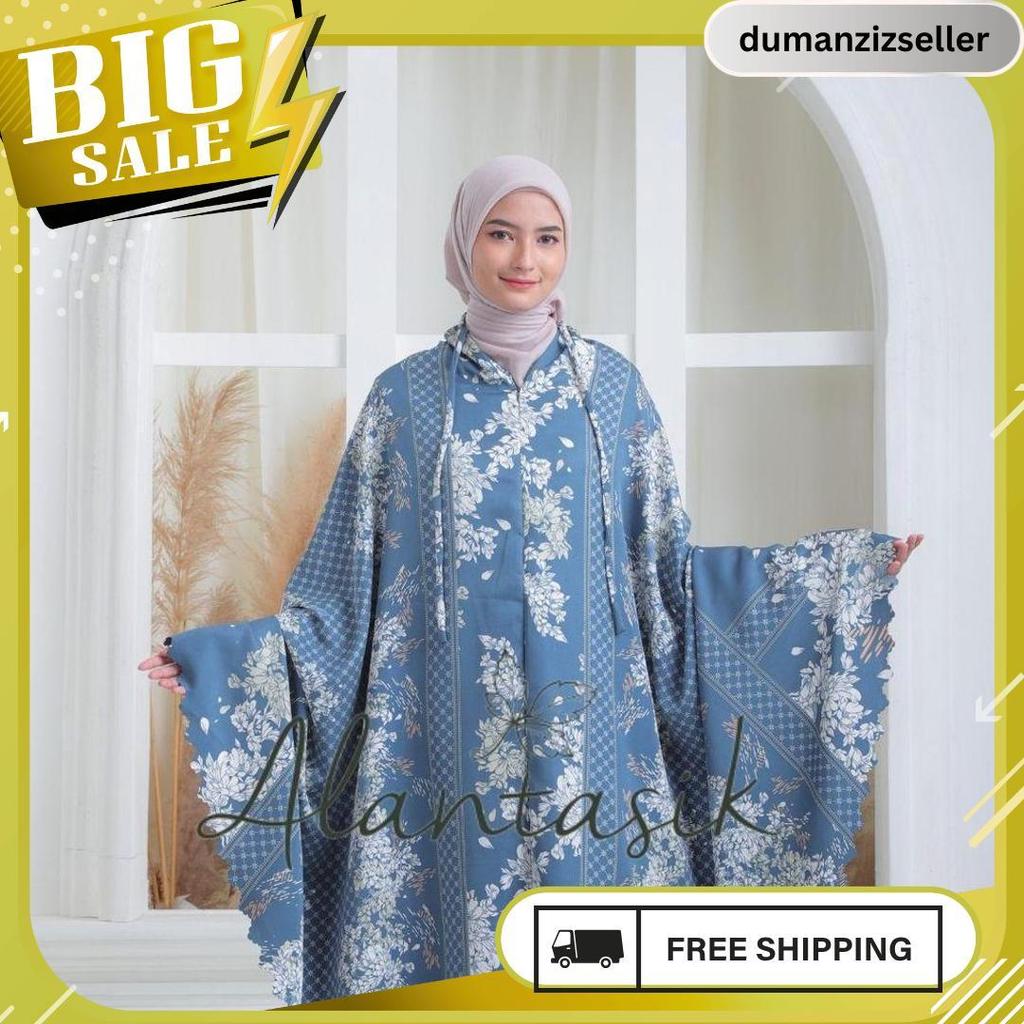 Mukena Dewasa  Traveling Maxmara Flower Satin Silky 2 In 1 Termurah