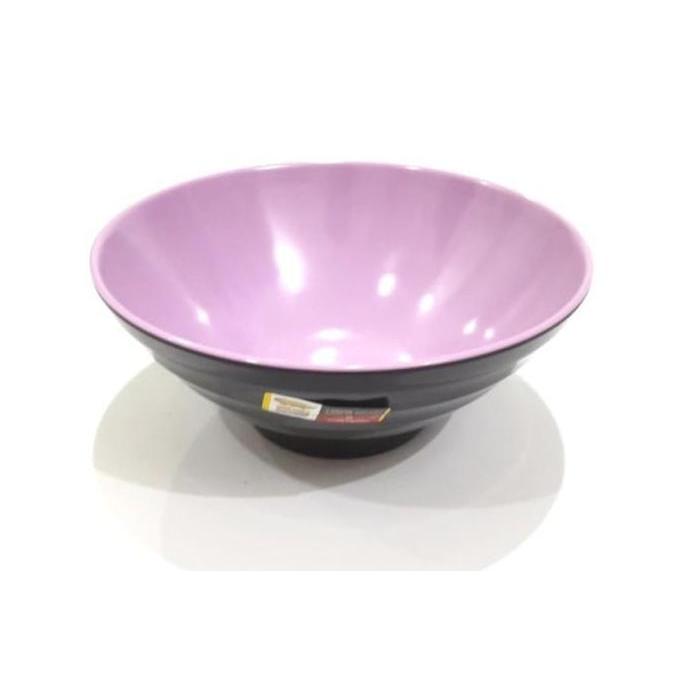 Mangkok Melamin Ulir Datar 7 Inch W75A4 Ungu Tosca Hitam Golden Dragon