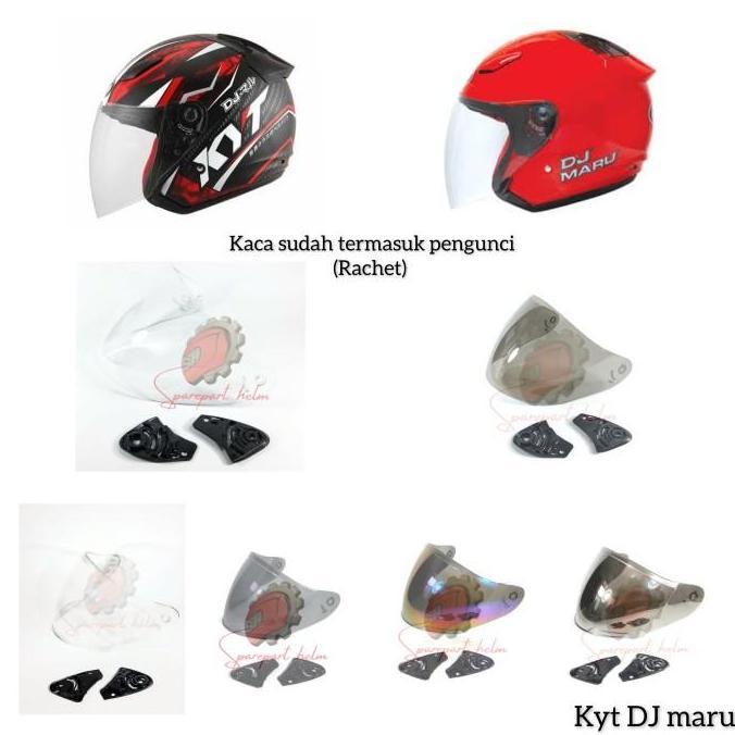 Kaca helm Kyt Dj maru Visor helm Kyt Dj maru rachet
