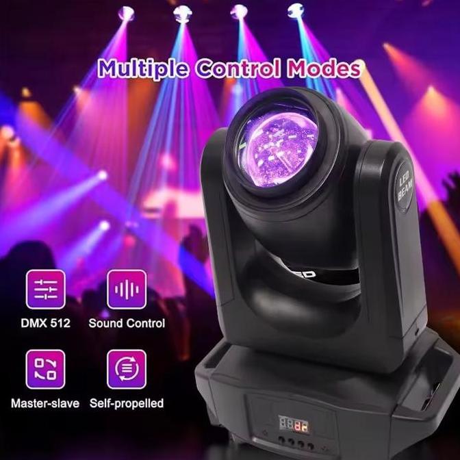 Lampu Sorot Panggung Mini LED Beam Head Moving Gobo Light Spotlight Stage Lighting ready