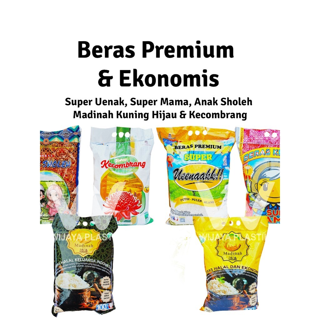[1 SAK] [INSTANT] Beras Premium & Ekonomis [Mentari.Lahap.Super.Madinah.Kecombrang] --- 3 5 10 KG @S
