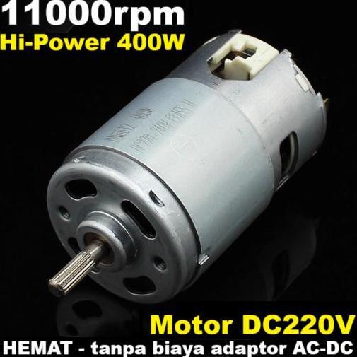 Dinamo High Power 400W Speed 11000rpm 220V-240V DC Motor DIY Mini Grinder Mesin Bor Gerinda