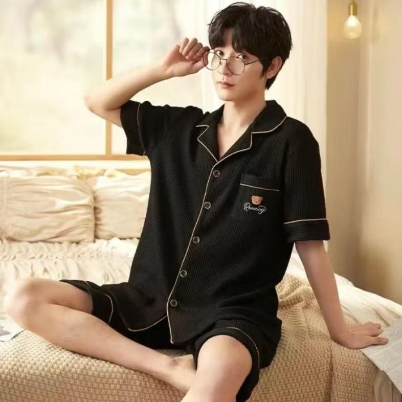 Murah  Piyama Set Pria Wanita Hp Lengan Pendek Celana Pendek Ukuran Jumbo Import