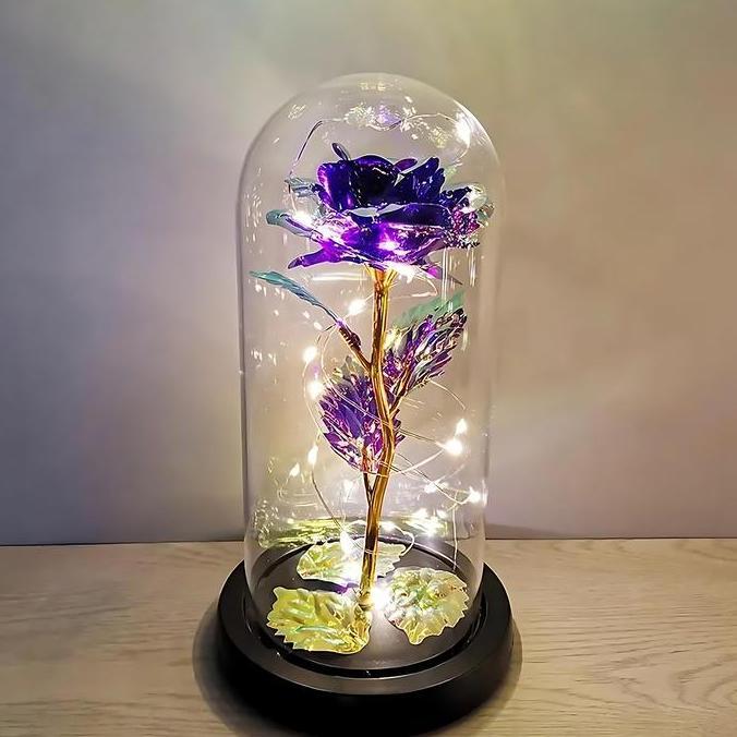 Lampu Hias Meja LED Bunga Mawar Dekorasi Hadiah Gift Ulang Tahun original