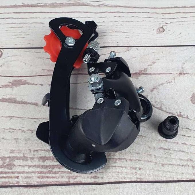 Murah Shimano ZT50 SIS Tourney 6-7 Speed Rear Derailleur -hitam Non COD