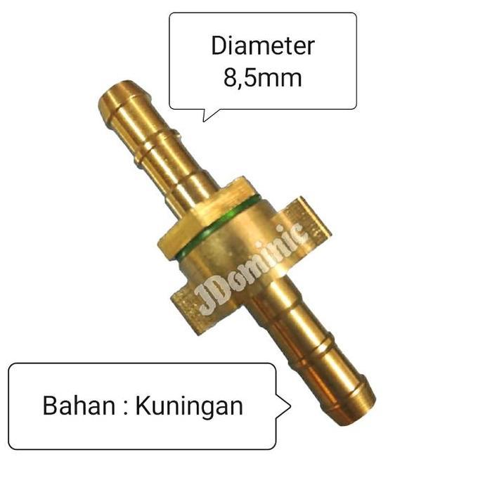 hose joint 5/16 - sambungan selang air diameter 8,5mm brass nepel kuningan sambung join lubang diame