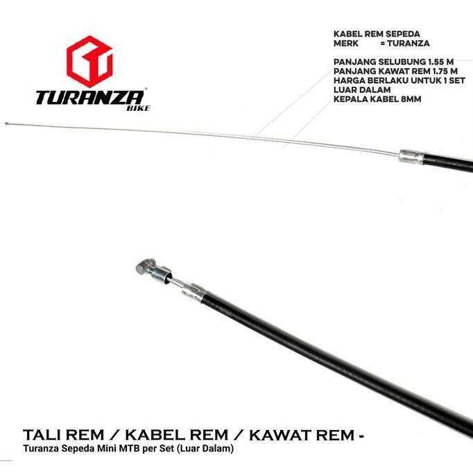 Murah Tali Rem Sepeda / Kabel Rem Sepeda Lipat, MTB, Fixie TURANZA UNIVERSAL Non COD