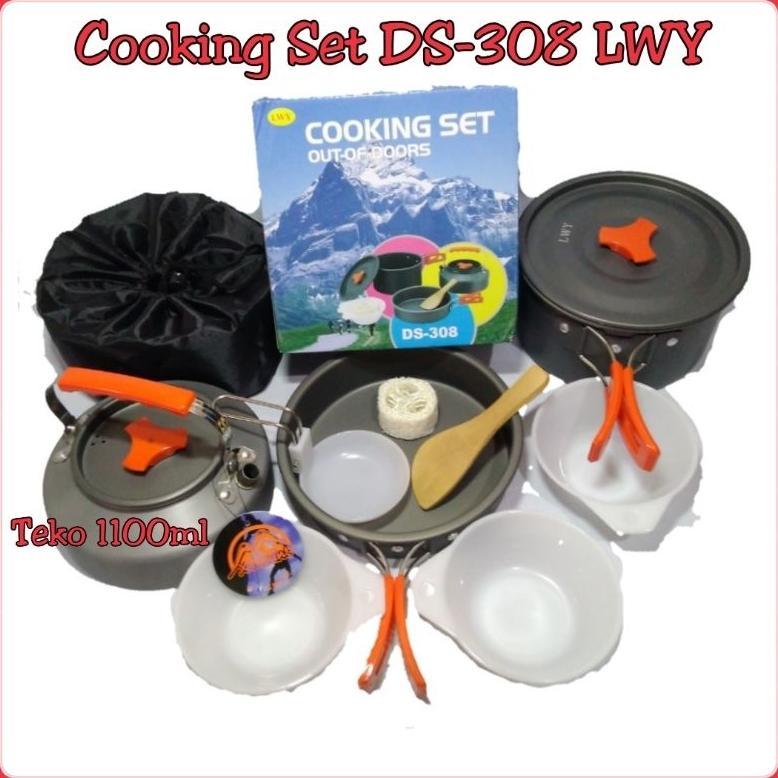 Cooking set TZ311 DS308 DS311 LWY teko alat masak camping
