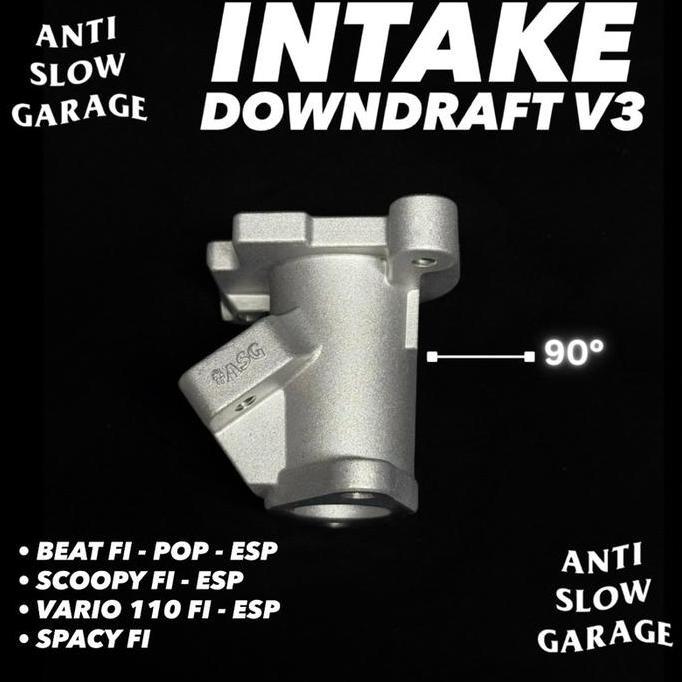 Intake Downdraft Beat Fi Esp Scoopy Fi Esp Vario 110 Fi Esp Spacy Fi V3 Asgracing Terbaru