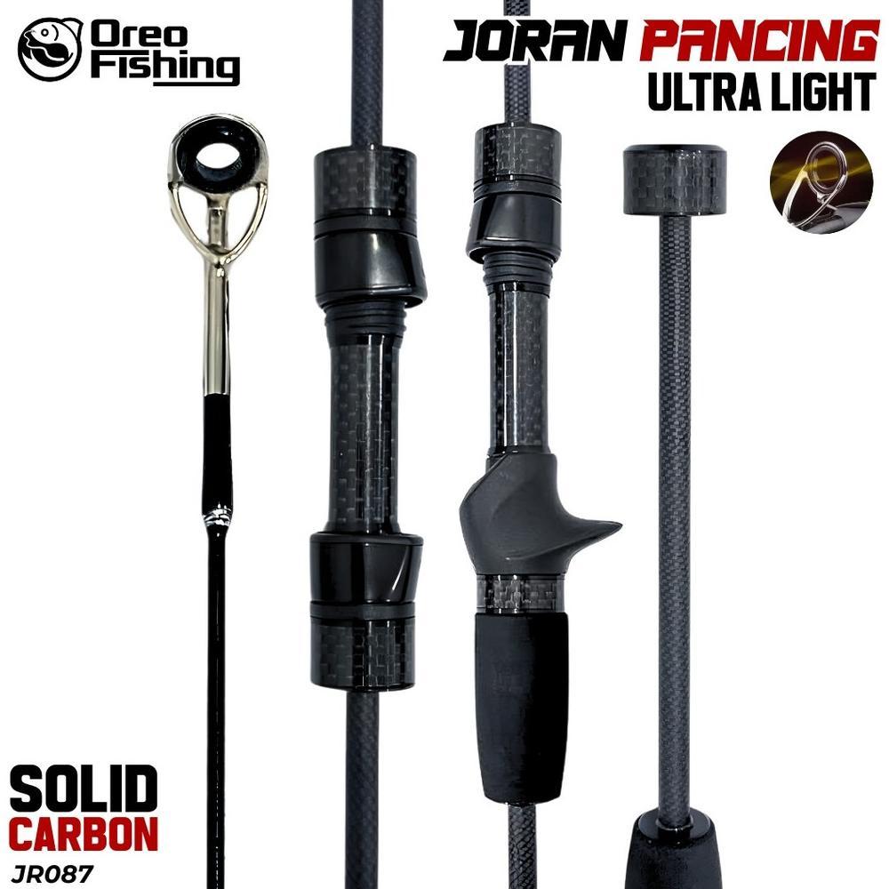 Joran Spinning & Casting 100% Solid Carbon Action Ultralight 2-6LB Anti Slip Blank Lentur Namun Kuat